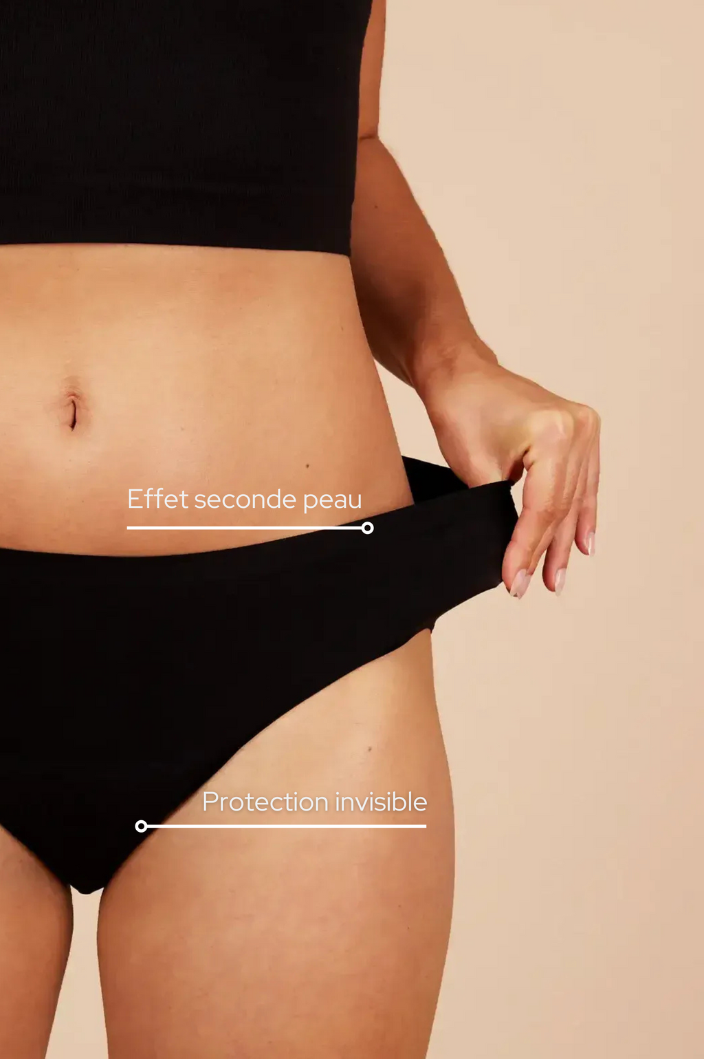 Bas de Maillot menstruel Simone, sans coutures